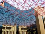 Ronda, Andalucia/spain - May 8 : The Glass And Steel Roof To Par Stock Photo