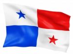 3D Panama Flag Stock Photo
