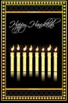 Happy Hanukkah Card Stock Photo