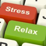 Stress Relax Computer Keys Stock Photo