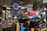 Classic Cars In The Motor Museum At Bourton-on-the-water Stock Photo