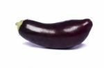 Eggplant On White Background Stock Photo
