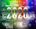 Two Thosand Twenty Indicates 2020 3d Illustration Stock Photo