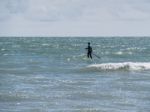 Brighton, East Sussex/uk - May 24 : People Paddle Boarding At Br Stock Photo