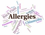 Allergies Problem Shows Ill Health And Affliction Stock Photo