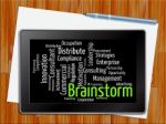 Brainstorm Word Indicates Deliberate Plans 3d Illustration Stock Photo
