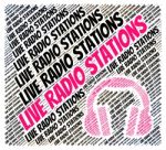Live Radio Stations Indicates Sound Tracks And Media Stock Photo