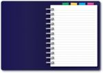 Blue Notebook Stock Photo
