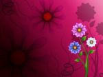 Flowers Background Shows Blossoming Growth And Nature
 Stock Photo