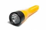 Yellow Flashlight Stock Photo