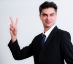 Business Man Looking Proud Stock Photo
