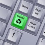Recycle Keyboard Button Stock Photo