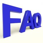 FAQ Word Stock Photo