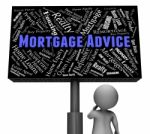 Mortgage Advice Represents Real Estate And Advise 3d Rendering Stock Photo