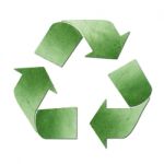 Recycled Paper Craft Icon Stock Photo