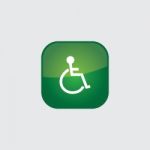 Disable Button Icon Flat   Illustration  Stock Photo