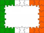 Ireland Jigsaw Represents Blank Space And Copy-space Stock Photo