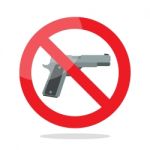 No Gun Symbol Stock Photo