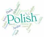 Polish Language Represents Lingo Word And Translate Stock Photo