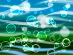 Sea Waves Background Means Wavy And Twinkling Bubbles
 Stock Photo