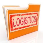 File Logistics Indicates Plan Organize And Document Stock Photo