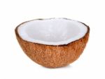 Coconut Isolated On The White Background Stock Photo