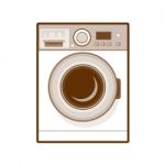 Retro Washing Machine Stock Photo