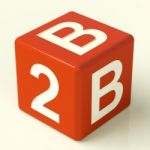 B2b Dice As Sign Of Business Stock Photo
