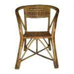 Rattan Vintage Chair Stock Photo