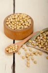 Organic Soya Beans Stock Photo