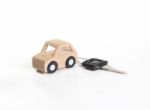 Key And Wooden Car Stock Photo
