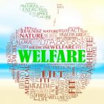 Welfare Apple Represents Well Being And Healthcare Stock Photo