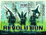 Revolution Words Means Regime Change Or Coup Stock Photo