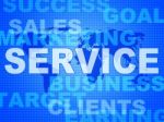 Service Words Means Support Information And Knowledge Stock Photo