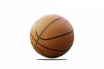 Basketball On A White Background With Clipping Path Stock Photo
