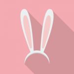 Easter Bunny Ears Mask Stock Photo