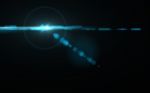 Abstract Of Lighting Digital Lens Flare In Dark Background Stock Photo