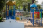 School Children's Playground In Summer Stock Photo