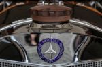 Vintage Mercedes Radiator Cap And Badge Stock Photo