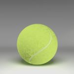 3d Tennisball Isolated On Background Stock Photo
