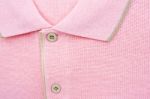 Close Up New Men's Pink Polo T-shirt Stock Photo