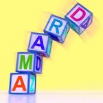 Drama Word Show Acting Play Or Theatre Stock Photo