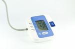Digital Blood Pressure Monitor Stock Photo