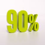 Percentage Sign, 90 Percent Stock Photo