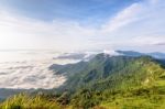 Morning In Phu Chi Fa Forest Park Stock Photo