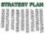 3d Image Strategy Plan Issues Concept Word Cloud Background Stock Photo