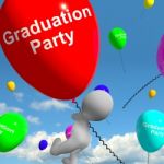 Graduation Balloons Showing School College Or University Graduat Stock Photo