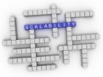 3d Scalability Concept Word Cloud Stock Photo