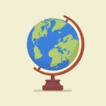 Earth Globe Model Stock Photo