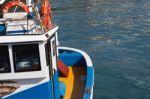 San Juan, Tenerife/spain - February 25 : Fishing Boat Spraying W Stock Photo
